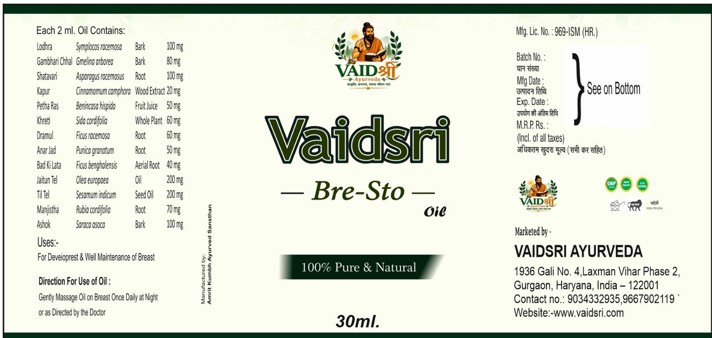Vaidsri Bre-Sto Oil